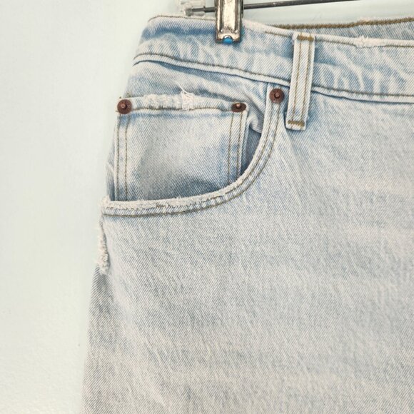 Abercrombie & Fitch The 90’s Straight Ultra High Rise Jeans Carpenter 33 16L EUC - Picture 5 of 16